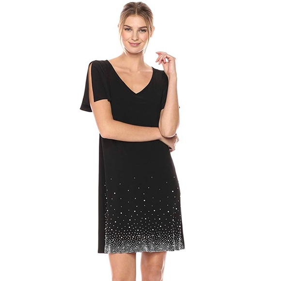 MSK DRESS W/ PEARLS+JEWELS NWT NEVER WORN - Picture 1 of 7